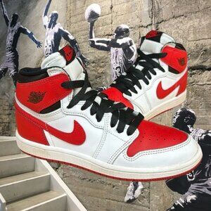Nike Air Jordan 1 Retro High OG PS 'Heritage' Red White AQ2664-161 Size 3Y Wms 5